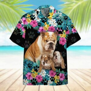 Bulldog Mother Day Black Amazing Design Unisex Hawaiian Shirt  - Thelegend59