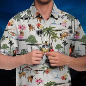 Bullmastiff Hawaiian Shirt Hawaii Beach Retro  - Thelegend59