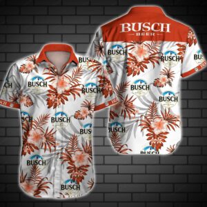 Busch Hunting Mallard Hawaiian V Graphic Print Short Sleeve  - Thelegend59
