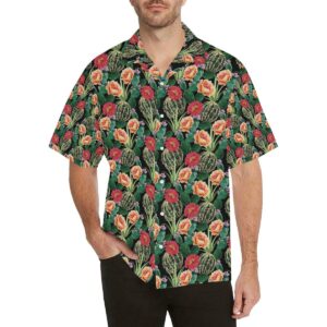 Cactus Pattern Print Design Hawaiian Shirt  - Thelegend59