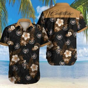 Cadillac Hawaii Graphic Print Short Sleeve  - Thelegend59