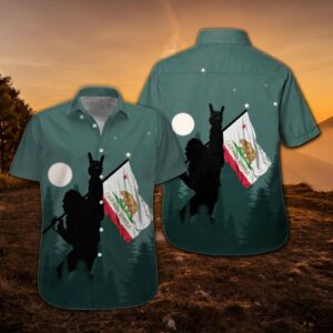 California Proud Bigfoot Sasquatch American Hawaiian Aloha Hawaiian Shirtss  - Thelegend59
