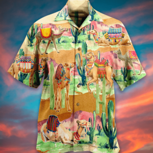 Camel Love Desert Hawaiian Aloha Hawaiian Shirtss  - Thelegend59
