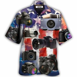 Camera Independence Day - Hawaiian Shirt - For Men And Women - Kids  - Thelegend59