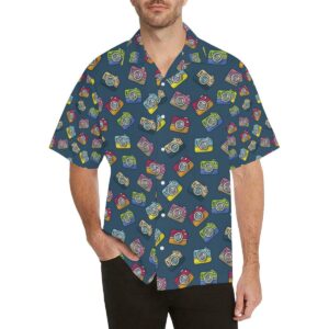 Camera Pattern Print Design Hawaiian Shirt  - Thelegend59