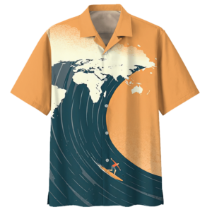 Camping Orange Nice Design Unisex Hawaiian Shirt  - Thelegend59