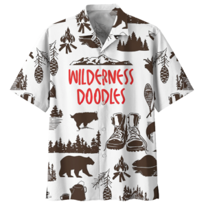 Camping White Unique Design Unisex Hawaiian Shirt  - Thelegend59
