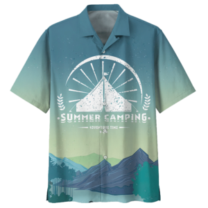 Campingblue Unique Design Unisex Hawaiian Shirt  - Thelegend59