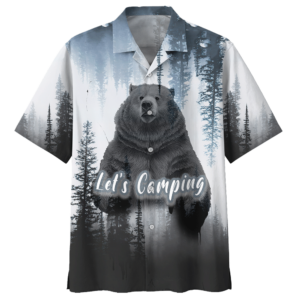 Campingblue White Unisex Hawaiian Shirt  - Thelegend59