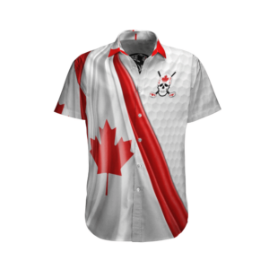 Canada Golf White Nice Design Unisex Hawaiian Shirt  - Thelegend59