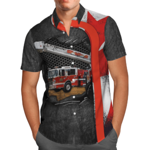 Canada Vfrs Fire And Rescue Servicesgray Unique Design Unisex Hawaiian Shirt  - Thelegend59