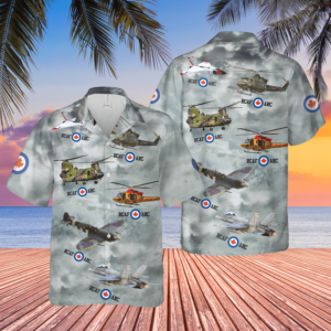 Canadian Air Force Aircrafts Short Sleevegray Nice Design Unisex Hawaiian Shirt  - Thelegend59