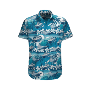 Canberraclass Landing Helicopter Dock Royal Australian Navyblue Amazing Design Unisex Hawaiian Shirt  - Thelegend59