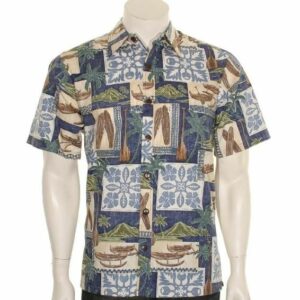 Canoe Reverse Blue Unique Design Hawaiian Shirt  - Thelegend59