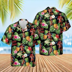 Captain Morgan Rum Pineapple All Over Print 3D Hawaiian Shirt  - Thelegend59