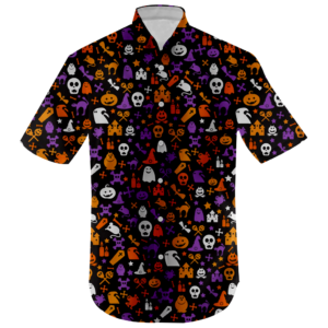 Cartoon Halloween Hawaiian Shirt  - Thelegend59