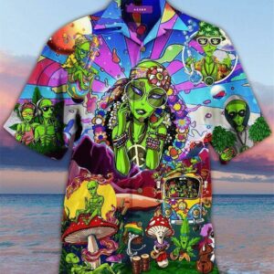 Casual Cotton Blend Hippie Hawaiian Shirt  - Thelegend59