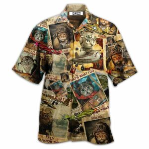 Cat Amazing Pilot - Hawaiian Shirt - For Men And Women - Kids  - Thelegend59