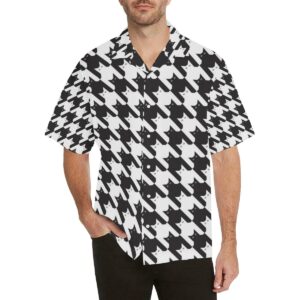 Cat Houndstoothpattern Print Design Hawaiian Shirt  - Thelegend59