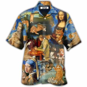 Cat Lover Art - Hawaiian Shirt - For Men And Women - Kids  - Thelegend59