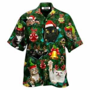 Cat Meowy Christmas - Hawaiian Shirt - For Men And Women - Kids  - Thelegend59