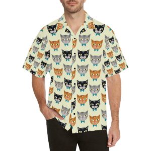 Cat Pattern Print Design Hawaiian Shirt  - Thelegend59