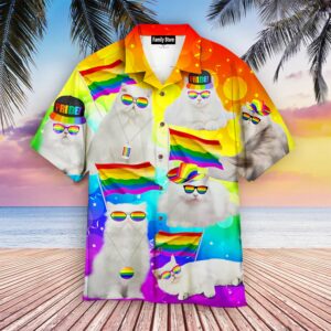 Cat Pride Lgbt Hawaiian Shirt Pn303090Lb - For Men And Women - Kids  - Thelegend59