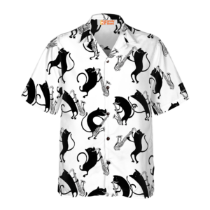 Cats Play Saxophone Hawaiian Shirt - For Men And Women - Kids  - Thelegend59