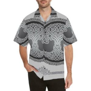 Celtic Tree Of Life Print Hawaiian Shirt  - Thelegend59