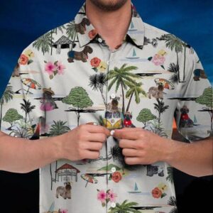 Cesky Terrier Hawaiian Shirt Hawaii Beach Retro  - Thelegend59