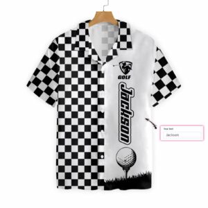 Checkboard Style Golf Custom Hawaiian Shirt  - Thelegend59