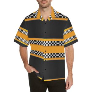 Checkered Pattern Print Design Hawaiian Shirt  - Thelegend59