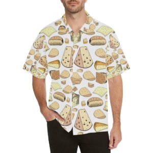 Cheese Pattern Theme Men'S All Over Print Hawaiian Shirt  - Thelegend59