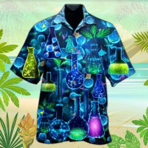 Chemistry Neon Hawaiian Shirt  - Thelegend59