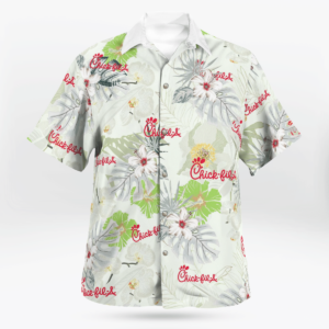Chick-Fil-A Fast Food All Over Print 3D Flowery Hawaiian Shirt  - Thelegend59