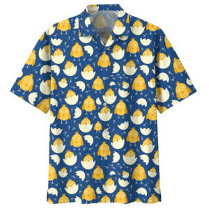 Chicken  Blue Awesome Design Unisex Hawaiian Shirt  - Thelegend59