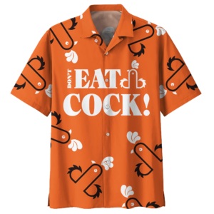 Chicken Orange Amazing Design Unisex Hawaiian Shirt  - Thelegend59