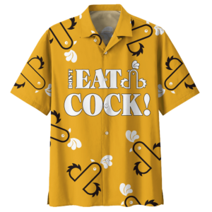 Chicken Orange Awesome Design Unisex Hawaiian Shirt  - Thelegend59
