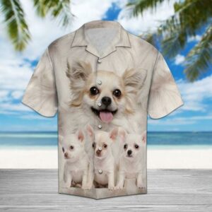 Chihuahua  White High Quality Unisex Hawaiian Shirt  - Thelegend59