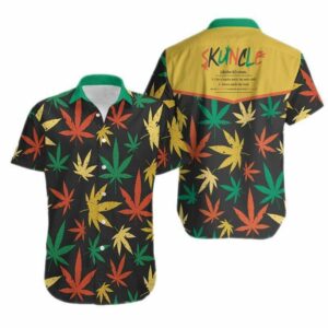 Chill Stoner Uncle Scuncle Smoke Weed Hawaiian Aloha Hawaiian Shirtss  - Thelegend59