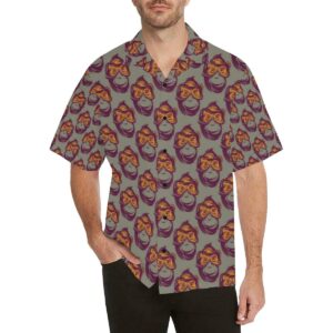 Chimpanzee Pattern Print Design Hawaiian Shirt  - Thelegend59