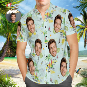 Chinoiserie Hawaiian Shirt With Custom Photo - Summer Essentials  - Thelegend59