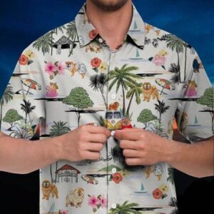 Chow Chow Hawaiian Shirt Hawaii Beach Retro  - Thelegend59