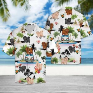 Chow Chow Vacation Multicolor Hawaiian Shirt  - Thelegend59