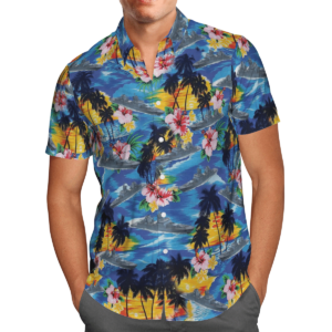 Class Frigate Germany Navy  Blue Unique Design Unisex Hawaiian Shirt  - Thelegend59