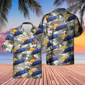 Class Locomotive Train Blue Awesome Design Unisex Hawaiian Shirt  - Thelegend59
