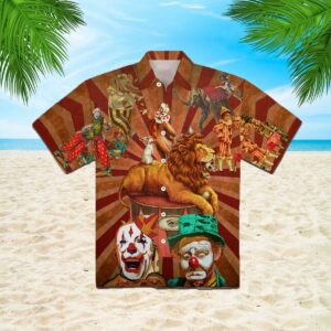 Clown Funny Happy Edition Halloween Hawaiian Shirt  - Thelegend59