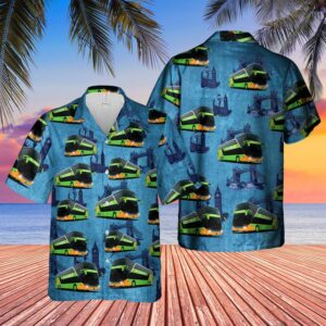 Coach Flixbus  Blue High Quality Unisex Hawaiian Shirt  - Thelegend59