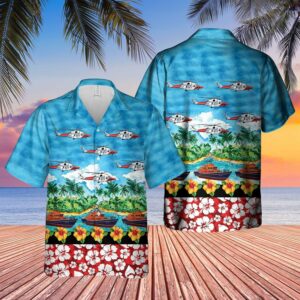Coastguard Blue Nice Design Unisex Hawaiian Shirt  - Thelegend59