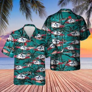 Coastguard Search And Rescue Blue Nice Design Unisex Hawaiian Shirt  - Thelegend59